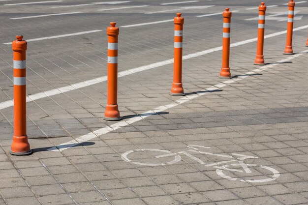 Foto weg voor fietsers