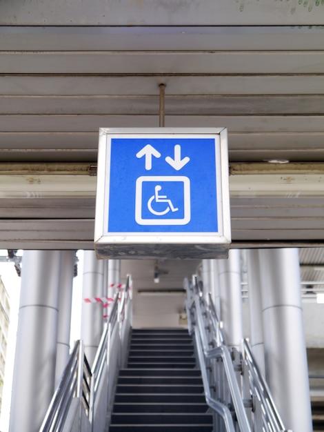 Weg voor mensen met een handicap