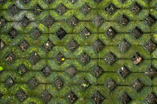 Foto wegtegels in oude boeddhistische tempel patroon textuur achtergrond