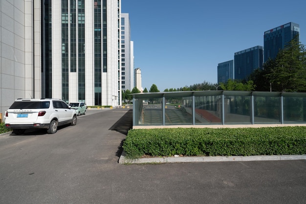 Weifang Shouguang City landscape and parking lot