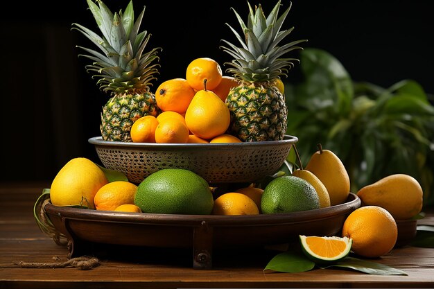 Weighing Scale with a Ripe Yellow Mango on One Side