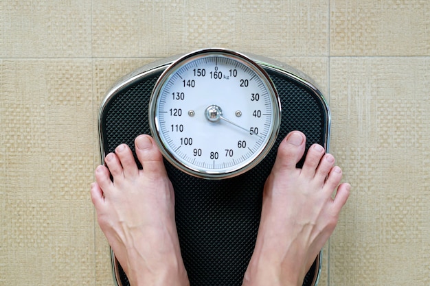 Photo weight scales for obese people