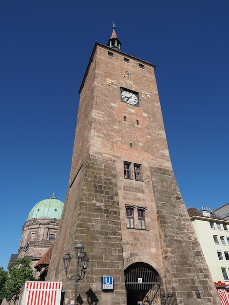 Weisser Turm witte toren in Nuernberg