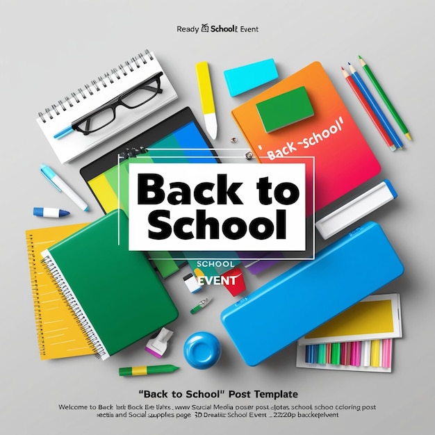 Welcome Back to school stationary background designs 2024