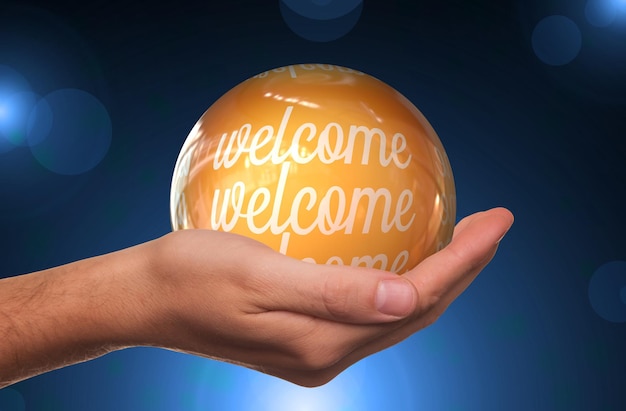 welcome banner clipart sign