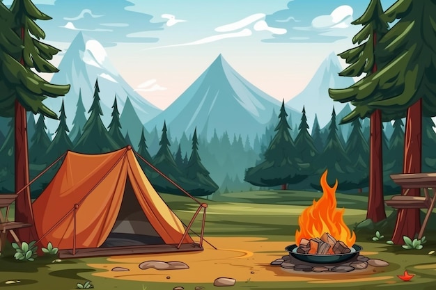 Welcome to the camping background