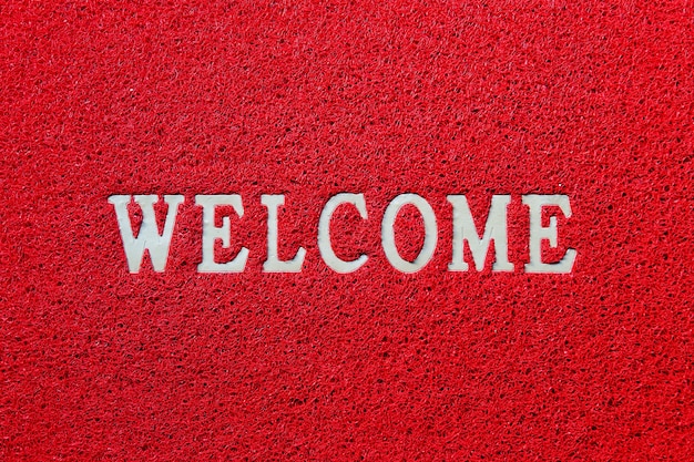 Welcome mat isolated