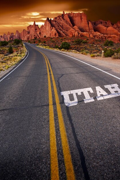 Photo welcome in utah