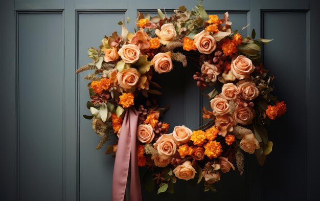 Welcoming Beauty with Handcrafted Floral Wreaths