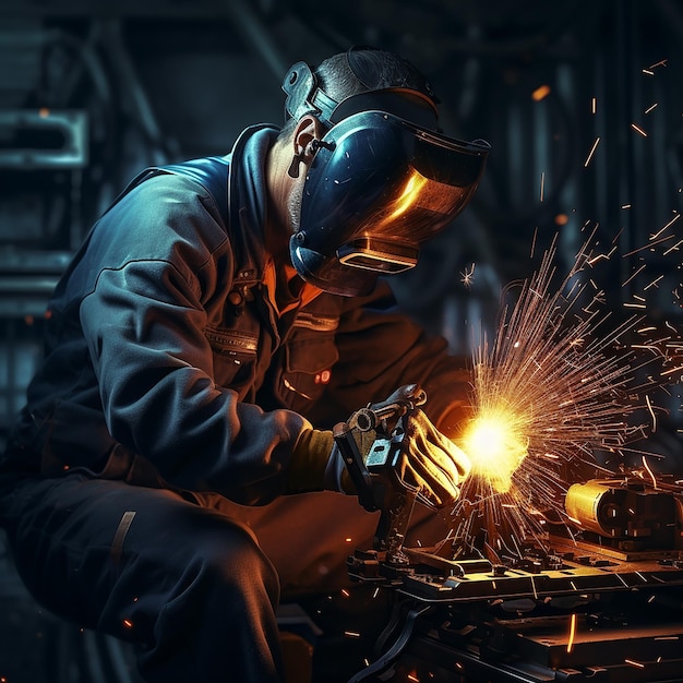 The Welder in Appropriate Protective Equipment