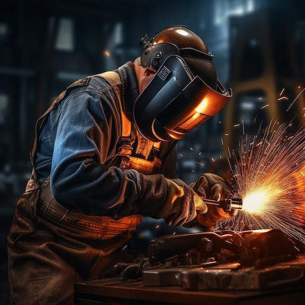 The Welder in Appropriate Protective Equipment