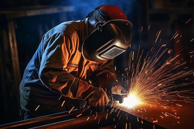 Welder working