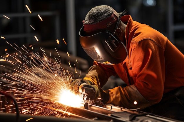 Welder working