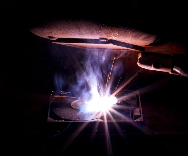 Photo welding scenery