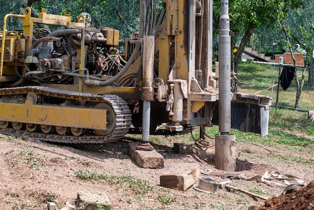 Photo well auger during a job