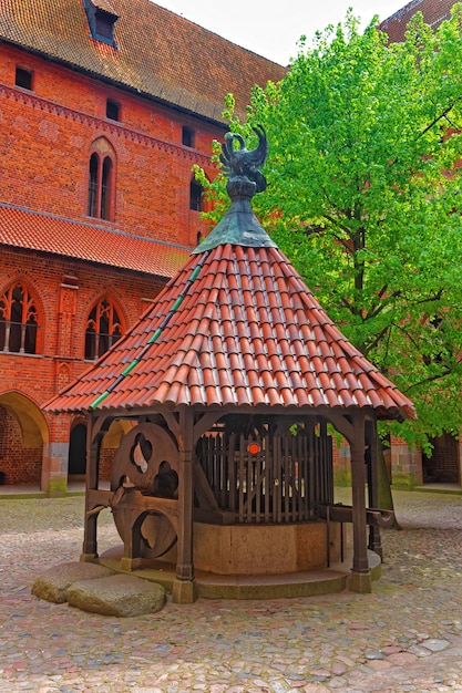 Well at Malbork Castle also called as Marienburg, Teutonic Order, Poland.