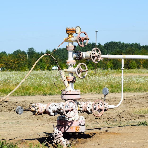 Well for oil and gas production Oil well wellhead equipment Oil production