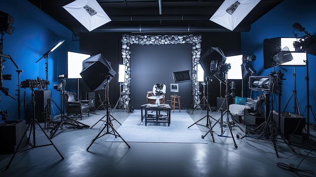 Well video studio lighting