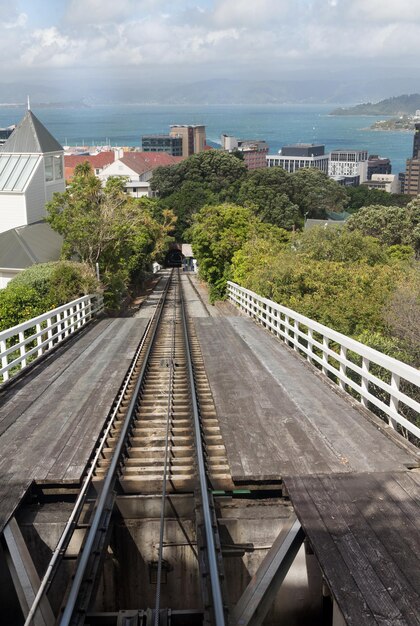 Wellington Nieuw-Zeeland kabelbaan tracks