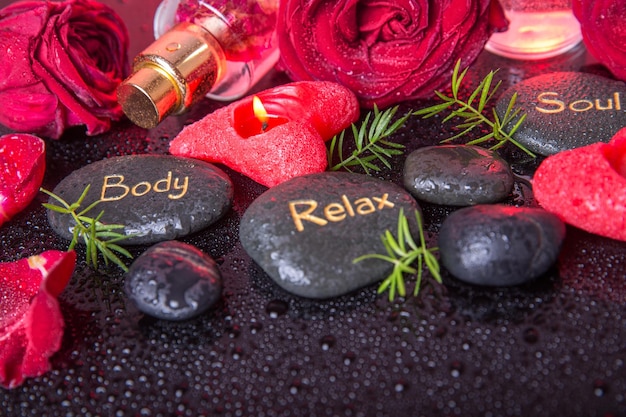 Wellness decoration Spa concept in Valentine's Day