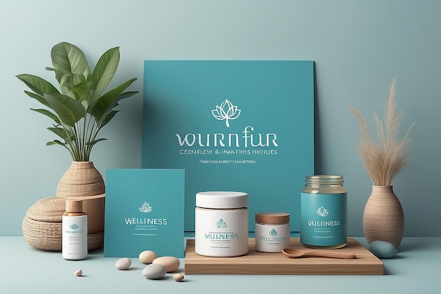 Wellness Fair Branding Showcase Incorporate the Logo into Mindfulness Materials Wellness Products and Event Signage