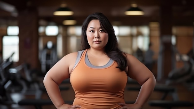 Оздоровление и фитнес для азиатских женщин больших размеров