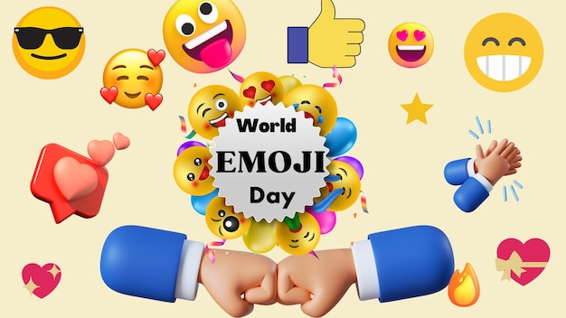 Foto wereld emoji dag 1