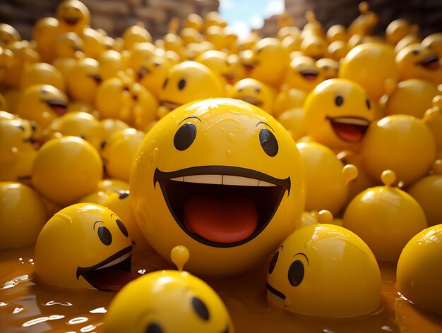 Foto wereld glimlach dag emojis