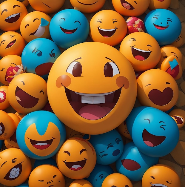 Wereld glimlach dag emojis