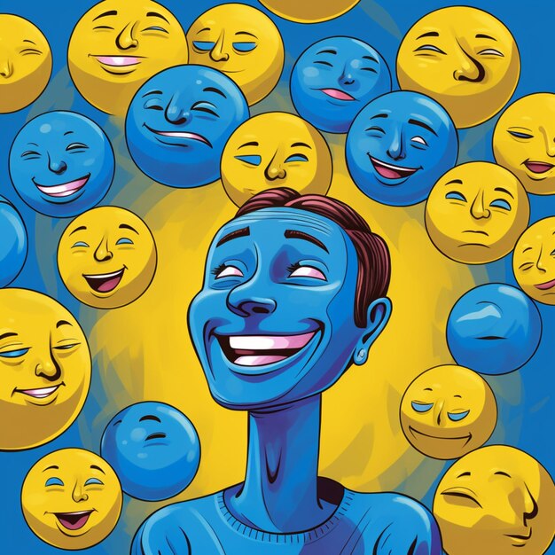 Wereld glimlach dag poster illustratie