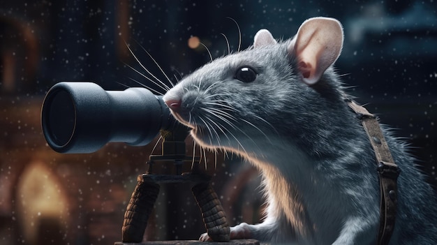 Wereld Rat Day illustratie 3d realistisch