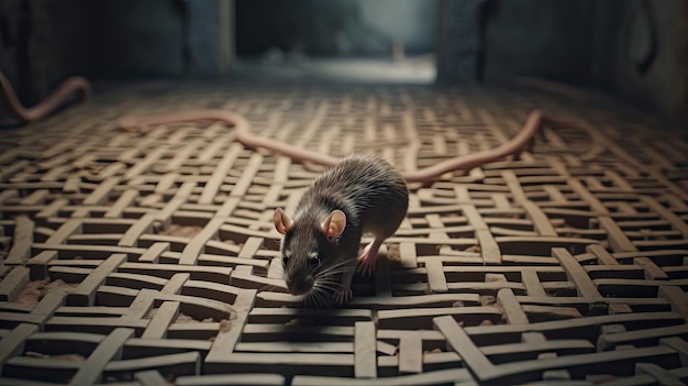 Wereld Rat Day illustratie 3d realistisch