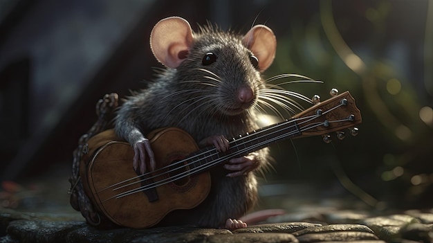 Wereld Rat Day illustratie 3d realistisch