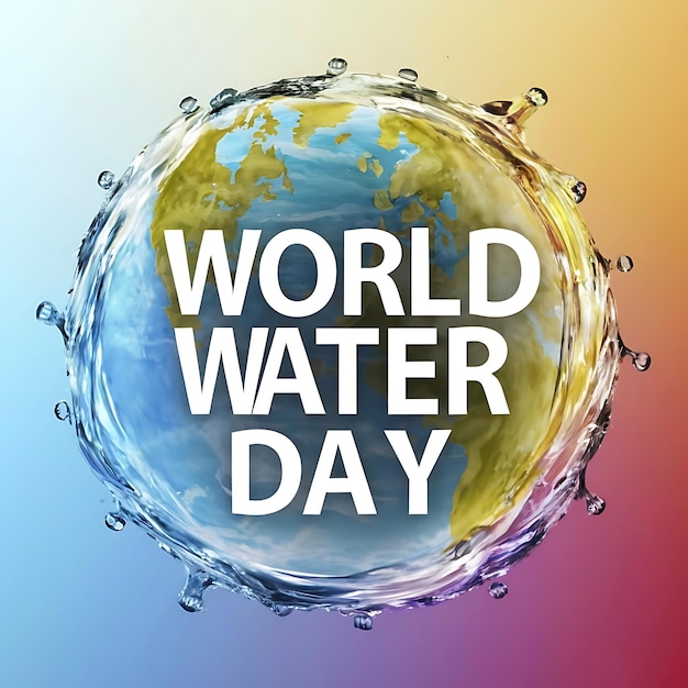 wereld water dag vector illustratie plat ontwerp concept van ecologie en wereld water dag