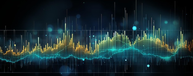 Wereld zakelijke grafiek of grafiek aandelenmarkt of forex trading grafiek in grafisch concept geschikt voor financiële investeringen of economische trends zakelijke ai generatieve