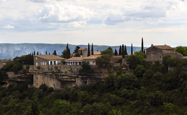 Wereldberoemde Franse Provençaalse gemeente Gordes