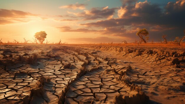 Foto werelddag tegen de droogte 17 juni generatieve ai