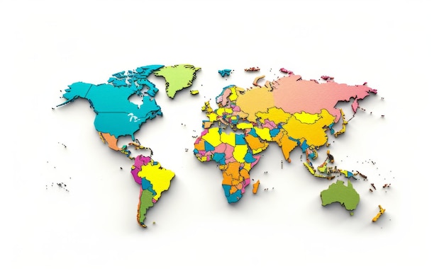 Foto werelddag van de persvrijheid gevierd met wereldwijde kaarten op witte achtergrond