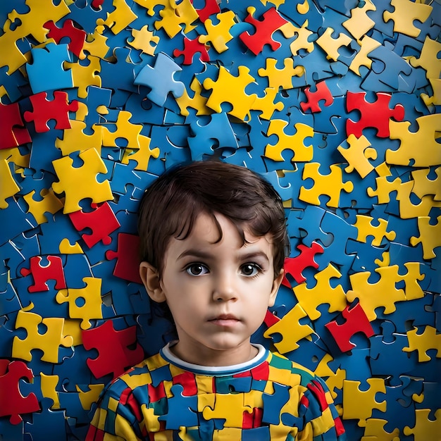Foto werelddag voor bewustwording over autisme
