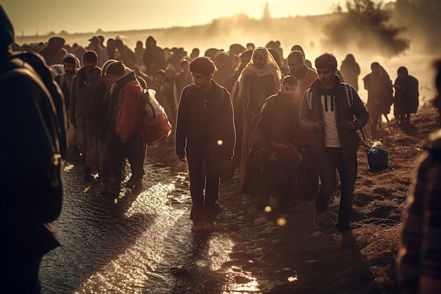 Werelddag voor humanitaire hulp Een helpende hand voor degenen die getroffen zijn door oorlog en hongersnood Een sociaal probleem Vluchtelingenkamp 19 augustus Bescherming nodig voedselhuizen Zoeken naar een beter leven Generatieve AI