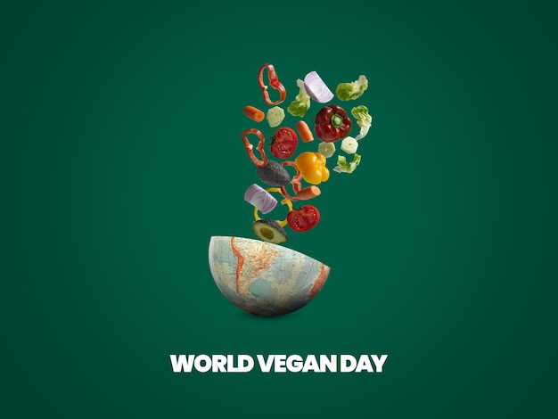 Wereldgroentedag Wereldveganendag Veganendag posterontwerp Wereldveganendag advertenties
