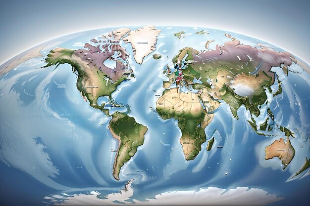 Foto wereldkaart continent mondiale ondersteuning afbeelding