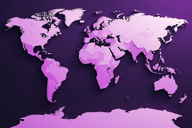 Foto wereldkaart continent wereldwijde ondersteuning grafisch