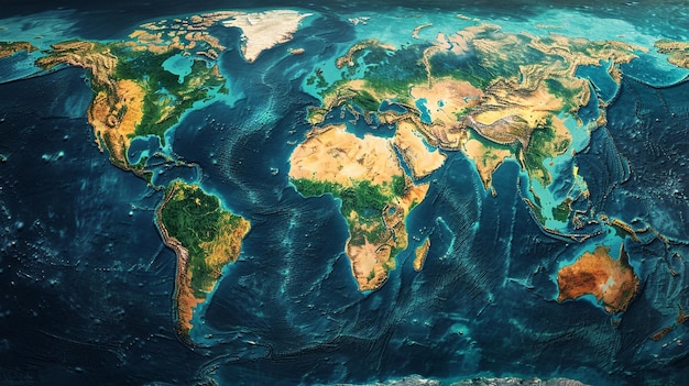 Foto wereldkaart van de wereldwijde investeringsstrategie achtergrondbeeld