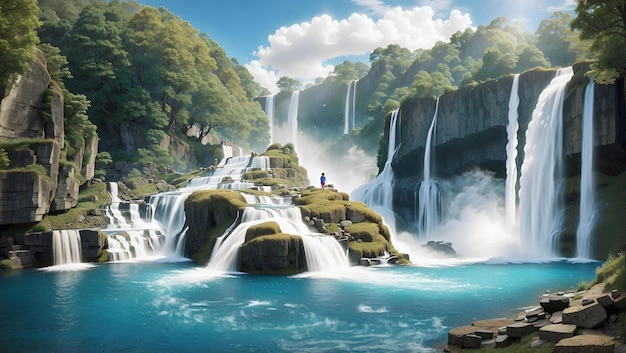 Werelds mooiste watervallen Fantasie