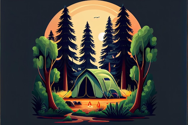 Wereldtoerismedag 27 september reizen camping AI gegenereerd