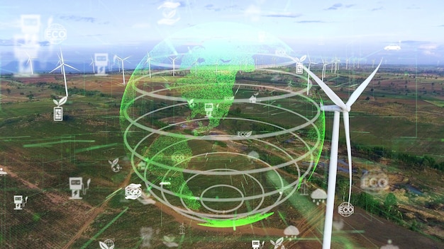 Wereldwijde duurzaamheidsontwikkeling en ESG-concept