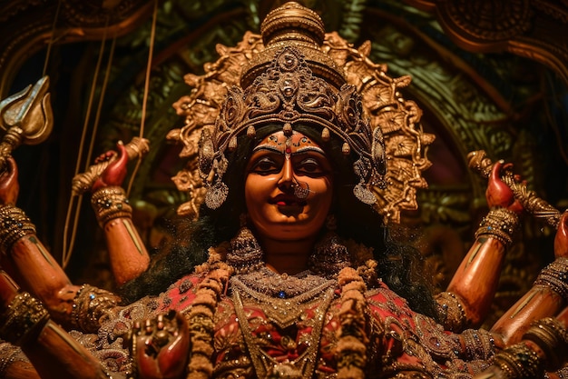 Wereldwijde viering van het hindoe-feest Durga Puja