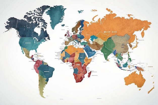 Wereldwijde zakelijke kaart