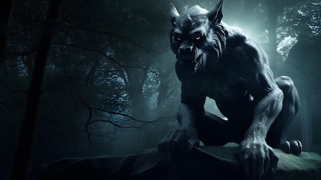 dark werewolf wallpaper